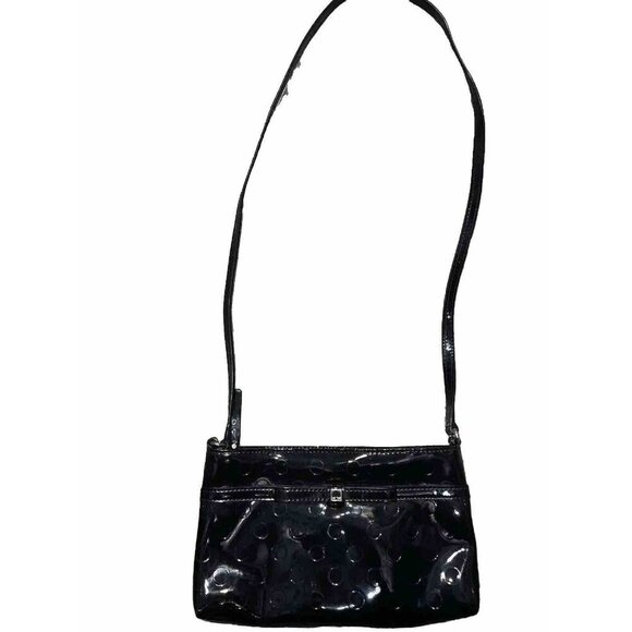 Kate Spade Camellia Street Amy Patent Leather Black Crossbody Purse Bag - Picture 6 of 11